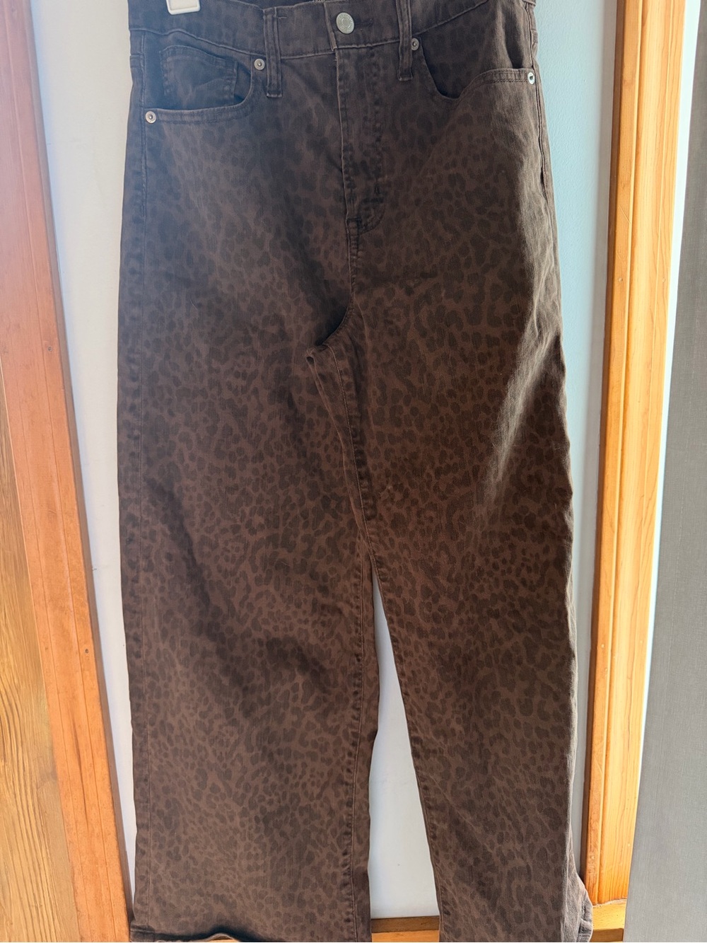 Gap Wide Leg High Waist Brown and Black Jeans Size 8
